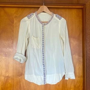 Isabel Marant Embroidered pocket shirt